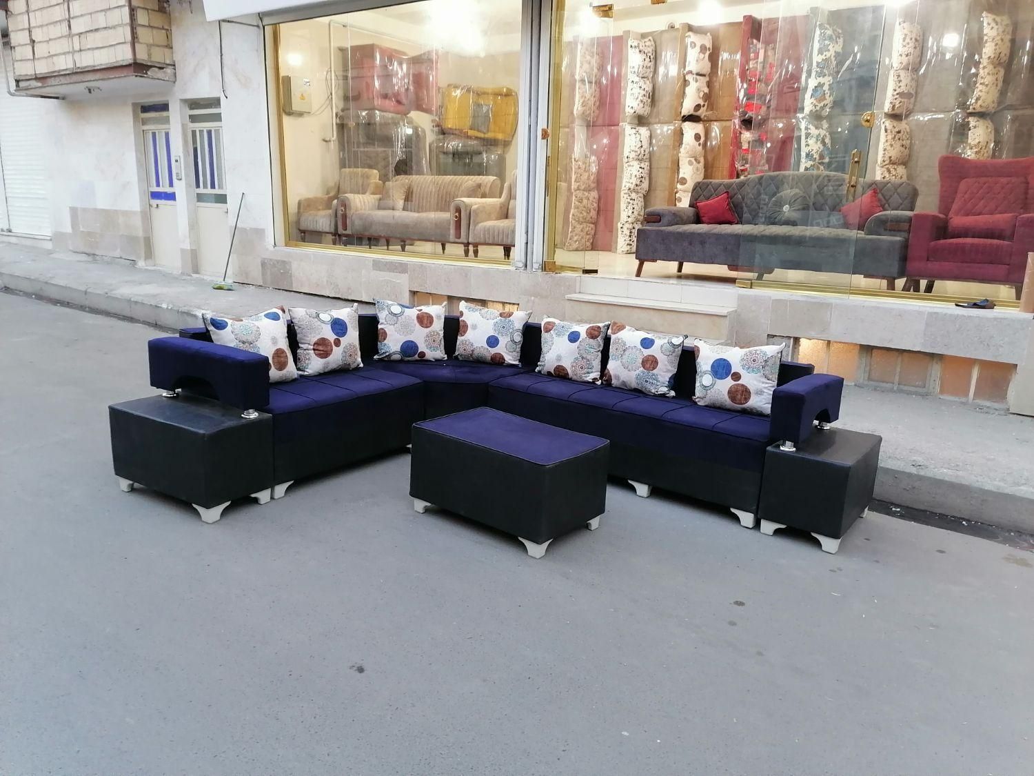 مبل ال دسته دوبل|مبلمان خانگی و میز عسلی|مشکین‌دشت, |دیوار