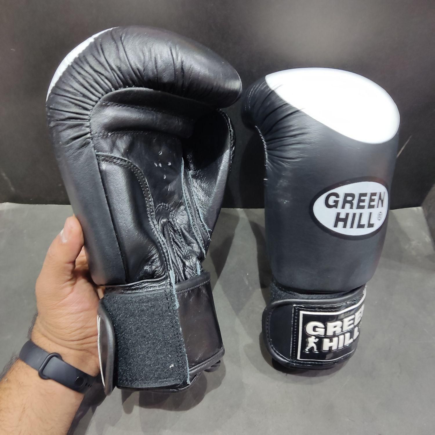 دستکش بوکس چرم مدل گرین هیل|تجهیزات ورزشی|اسلامشهر, |دیوار