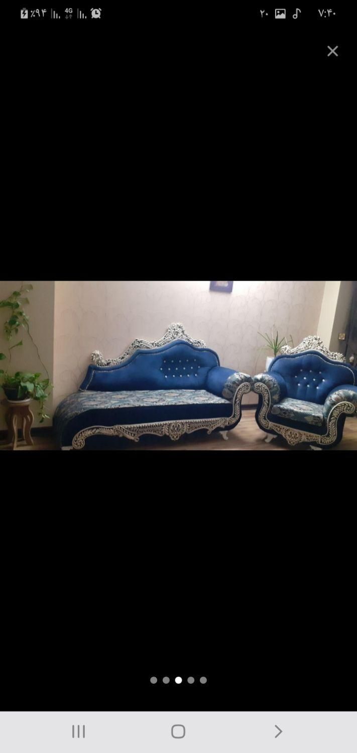 فروش مبل سلطنتی ۷نفره و میزنهارخوری ۴نفره|مبلمان خانگی و میز عسلی|کاشان, |دیوار