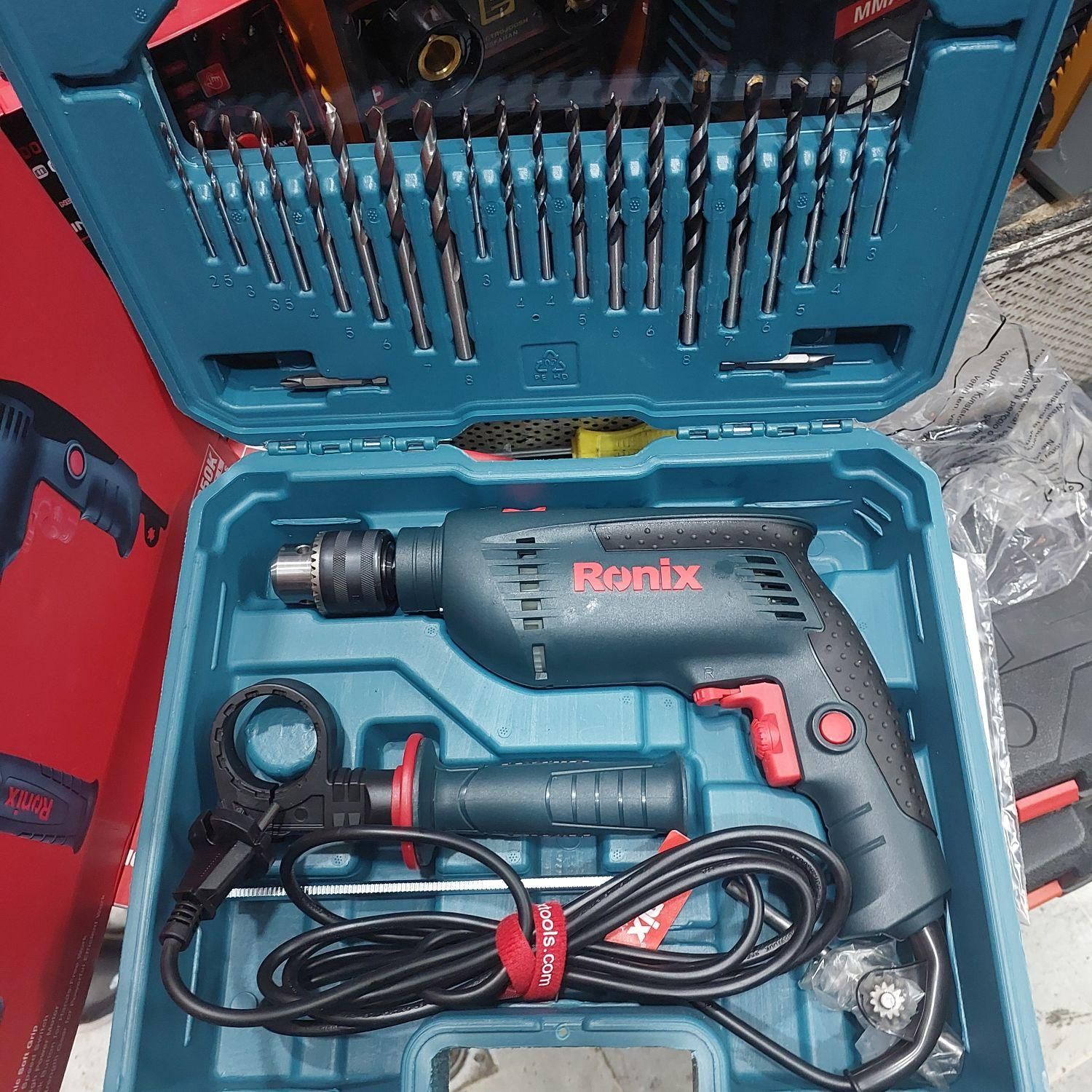 دریل رونیکس چکشی با کیف و مته 2250k|ماشینآلات صنعتی|شیراز, بازار|دیوار