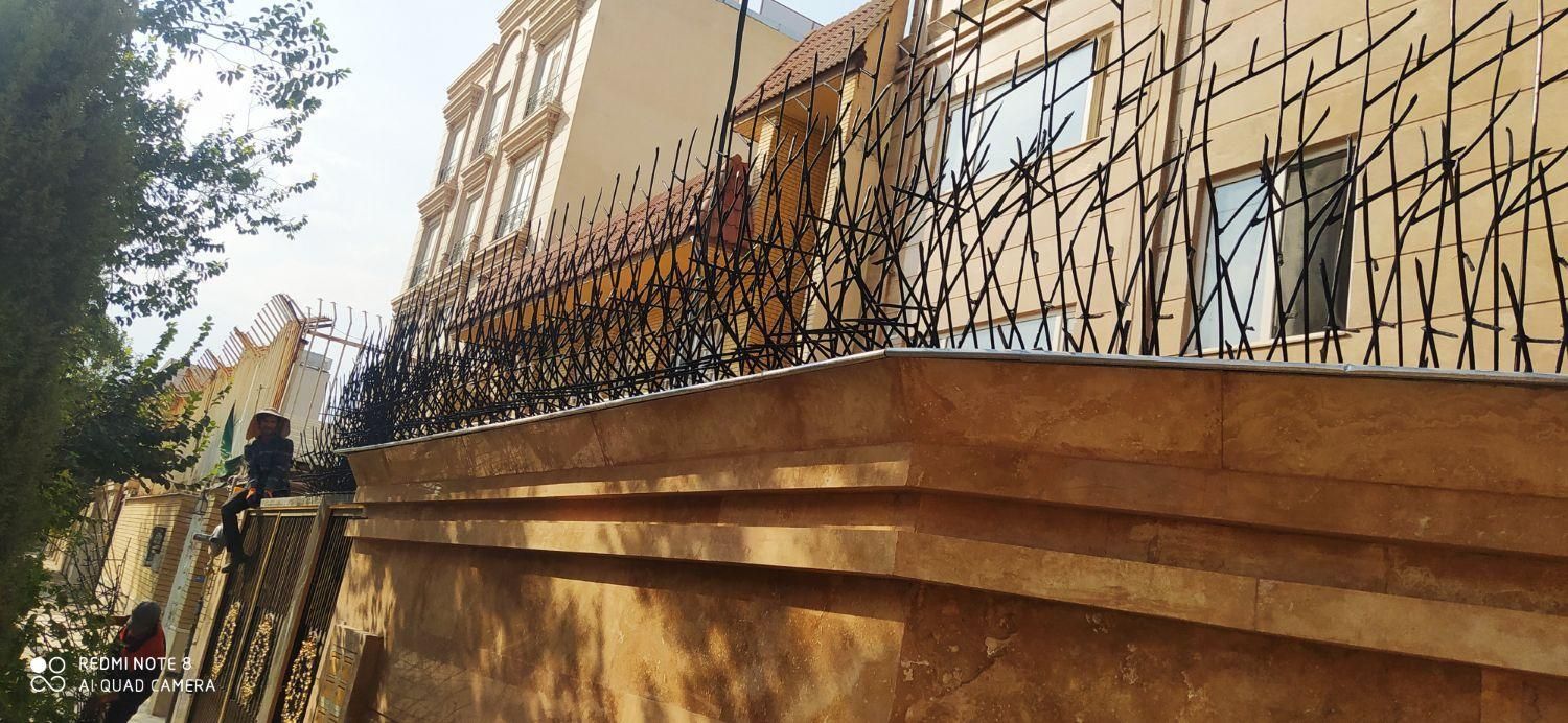 حصار حیاط خانه دزدگیر  نرده آهنی شاخ گوزنی بوته ای|مصالح و تجهیزات ساختمان|شیراز, دباغ خانه|دیوار