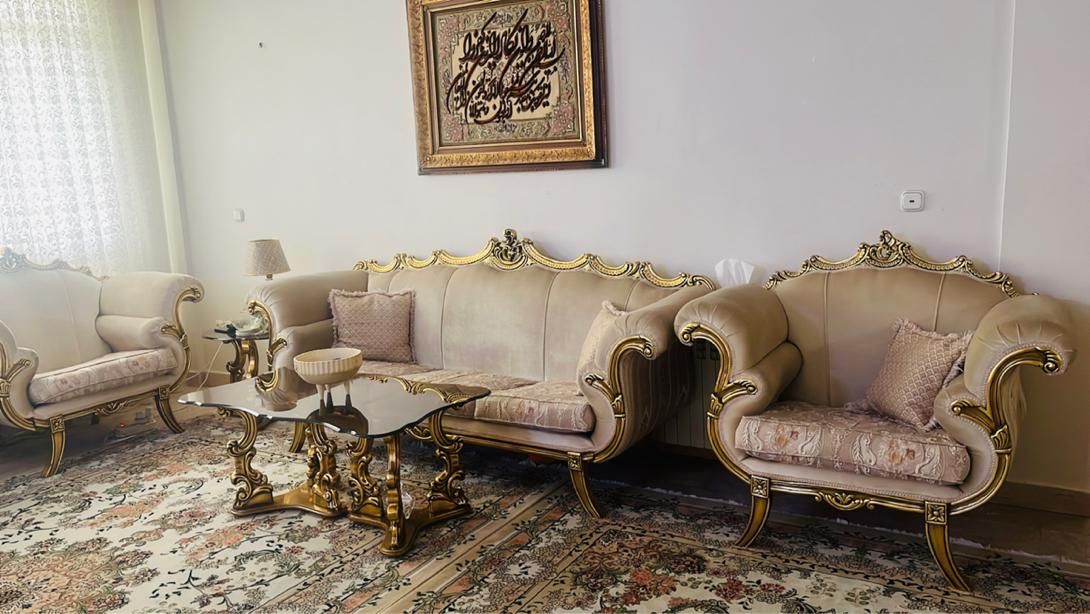 مبلمان استیل با روکش ورق طلا|مبلمان خانگی و میز عسلی|تهران, شهرک صدرا|دیوار