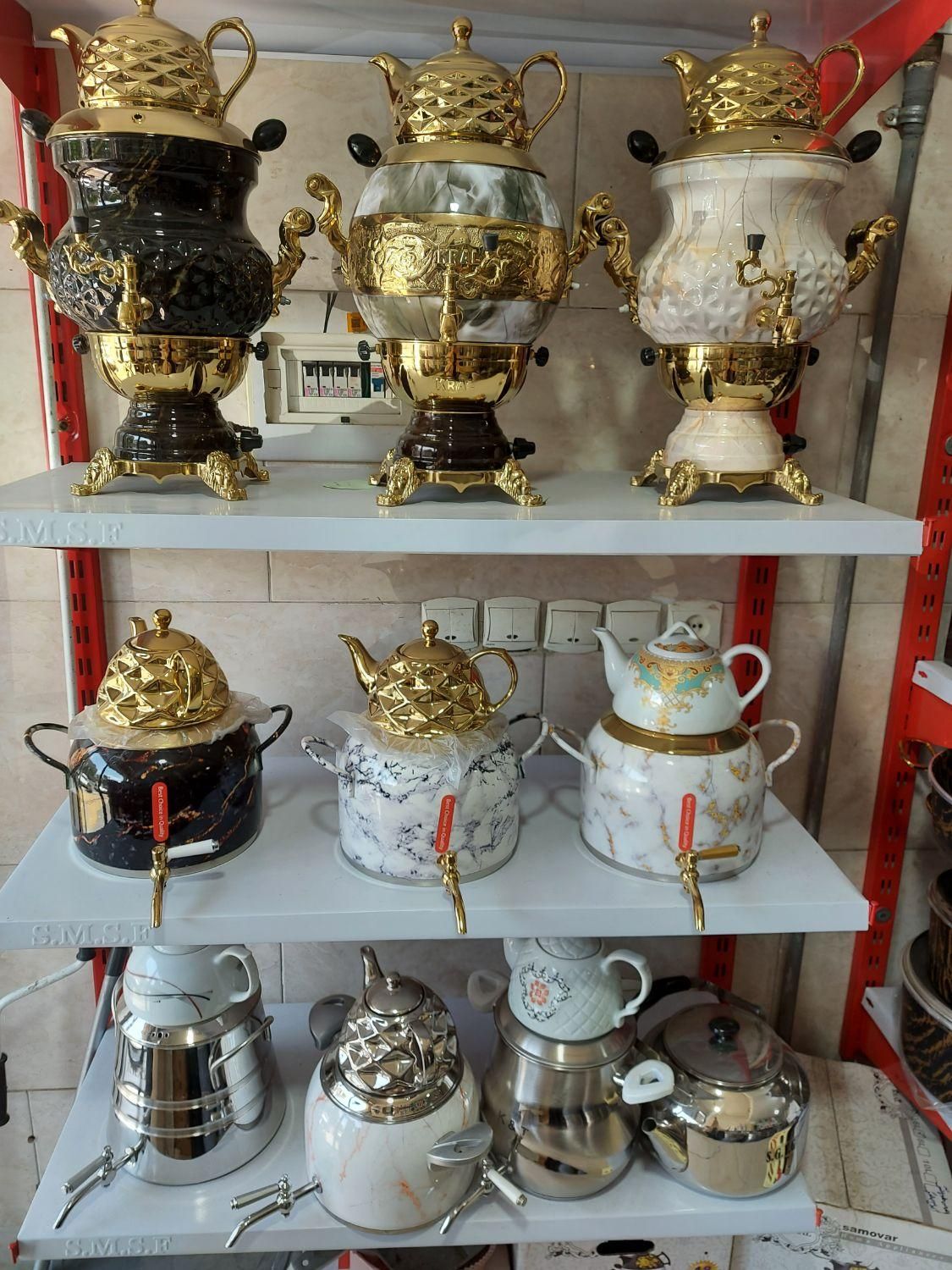 کتری قوری کف چدن دوجداره طرح سنگ سماور ۳کاره|قوری، کتری، قهوه‌ساز دستی|کرج, حصارک بالا|دیوار