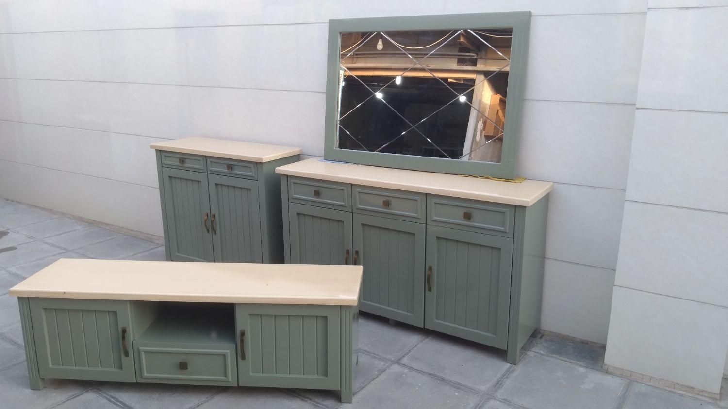 آینه و کنسول کشودار|بوفه، ویترین، کنسول|اسلامشهر, ده عباس|دیوار