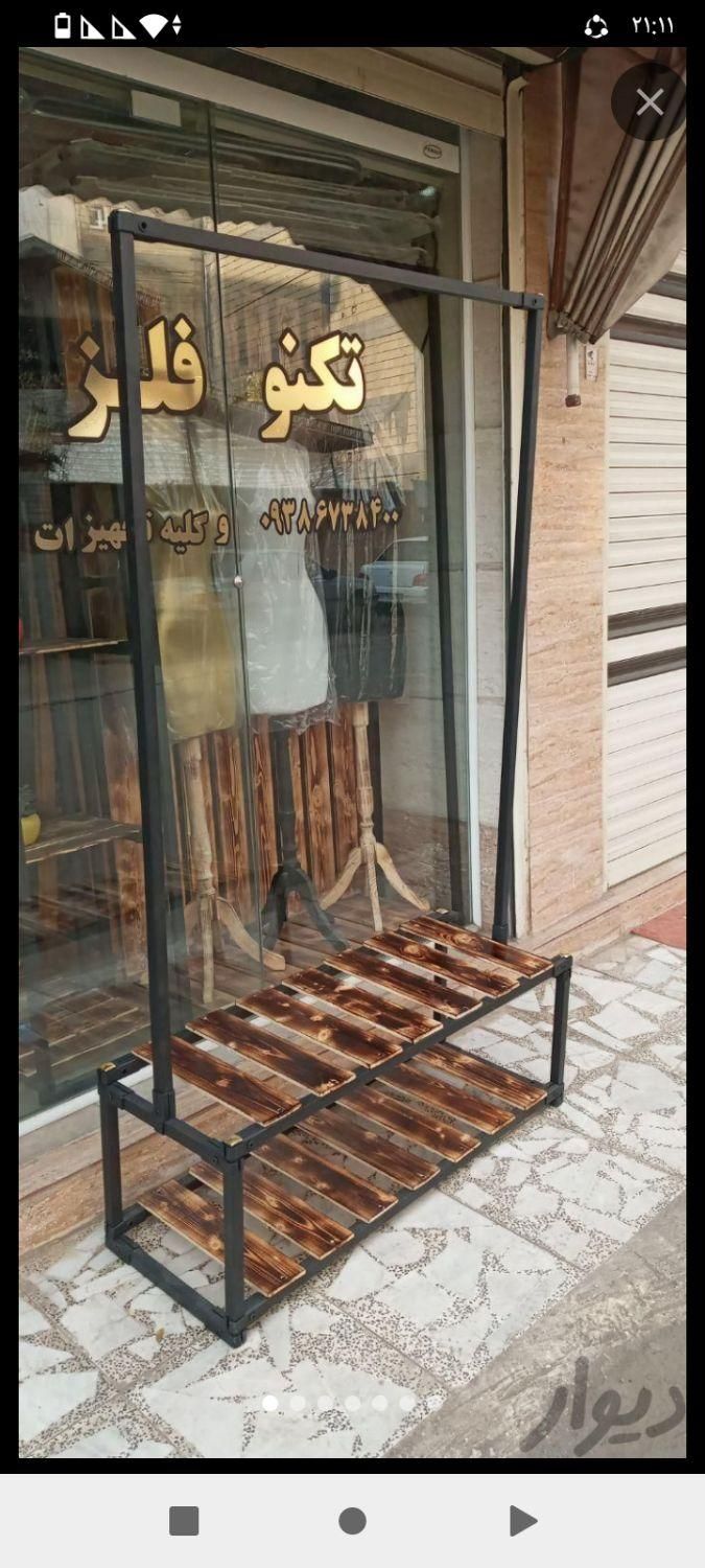 رگال ۳طبقه چوب تکنو فلز|فروشگاه و مغازه|رشت, کوی حسینی|دیوار