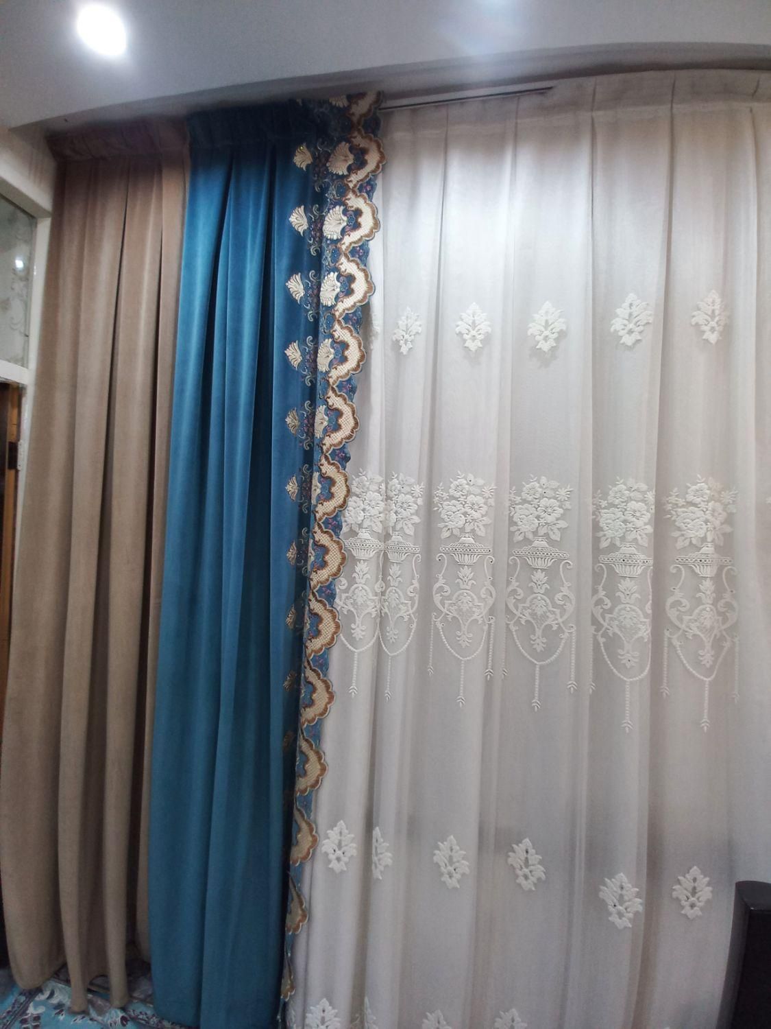 پرده شالوین( ۶متر طول و۲و۸۰ سانت ارتفاع ) ب|پرده، رانر، رومیزی|اسدآباد, |دیوار