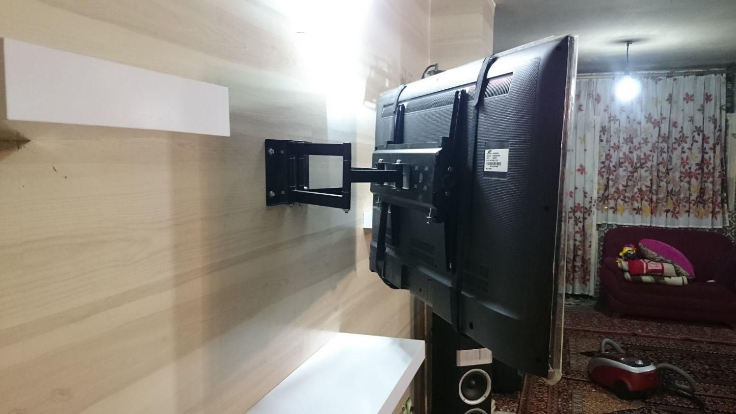 شلف براکت پایه tv چرخشی نصب کنج دیوار نصابها|میز تلویزیون|اندیشه, |دیوار