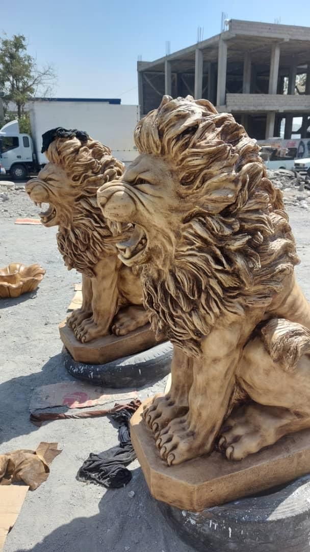 مجسمه تندیس شیر اسب حیوانات فرشتگان فایبرگلاس|مجسمه، تندیس، ماکت|بوشهر, |دیوار