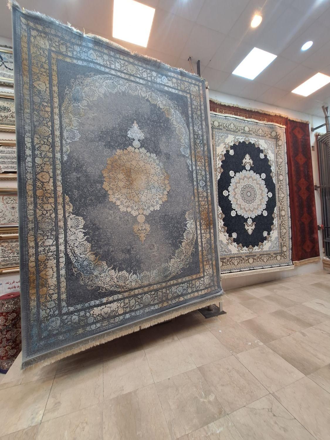 فرش ترنج دار طلاکوب ۹ متری ۱۲۰۰ شانه|فرش|مشهد, امیر|دیوار