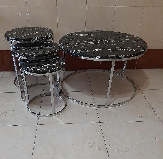 میز عسلی جلو مبلی عسلی فلزی گرد آبکاری ضمانت دار|مبلمان خانگی و میز عسلی|کرج, مشکین‌دشت|دیوار