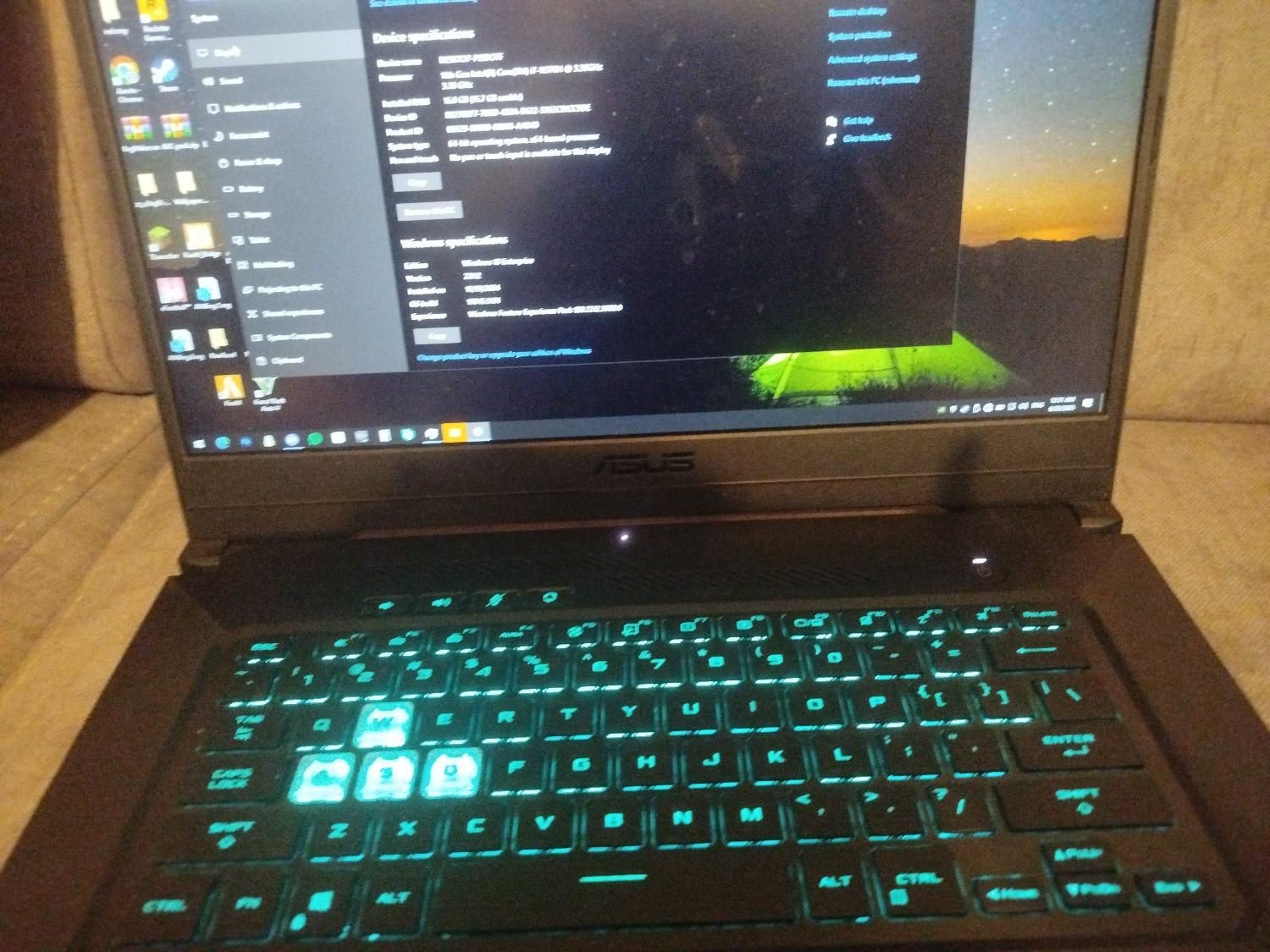 لپتاپ گیمینگ Asus taf dash f15|رایانه همراه|کرمانشاه, |دیوار