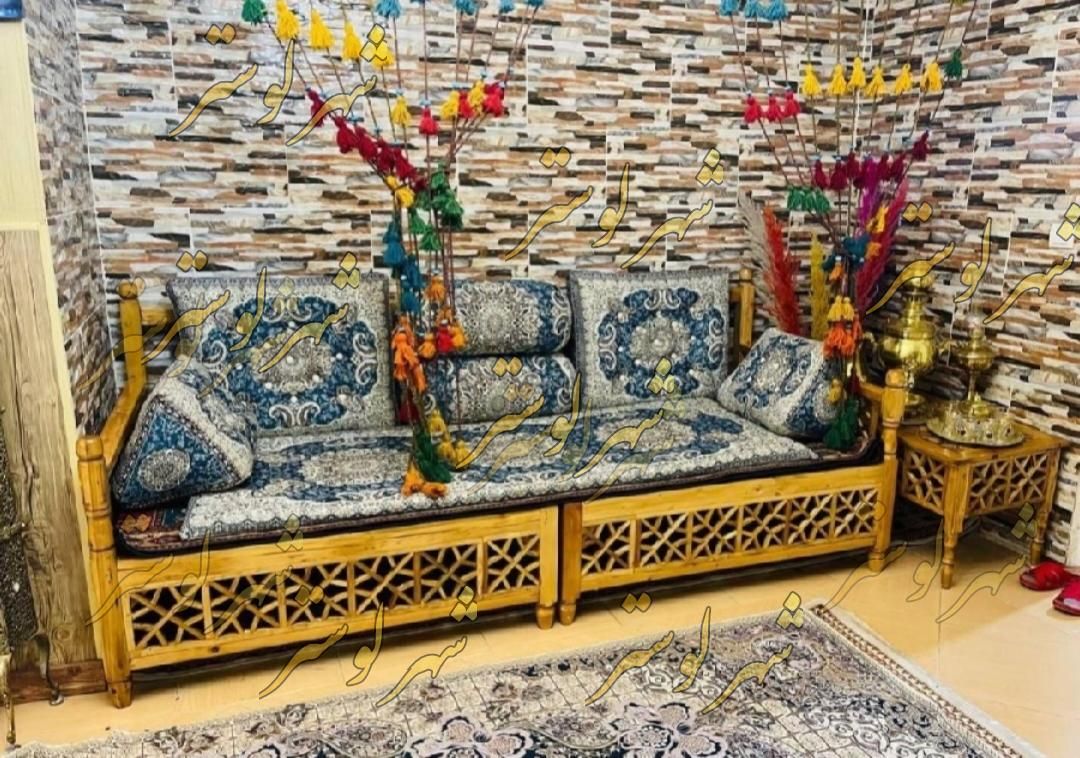تخت سنتی مدل جیران مبل شاه نشین مبلمان سنتی|مبلمان خانگی و میز عسلی|ملایر, |دیوار