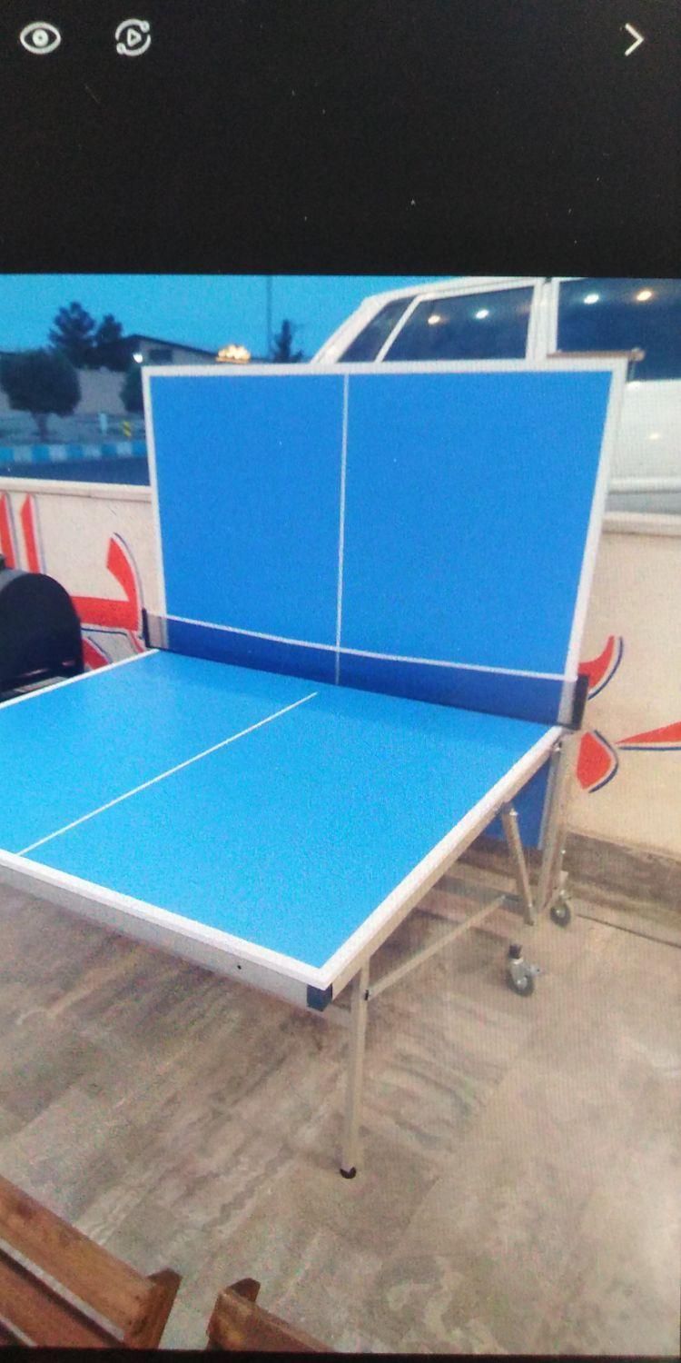 میز پینگ پونگ تنیس تاشو چرخ دار|ورزش‌های توپی|کاشان, |دیوار