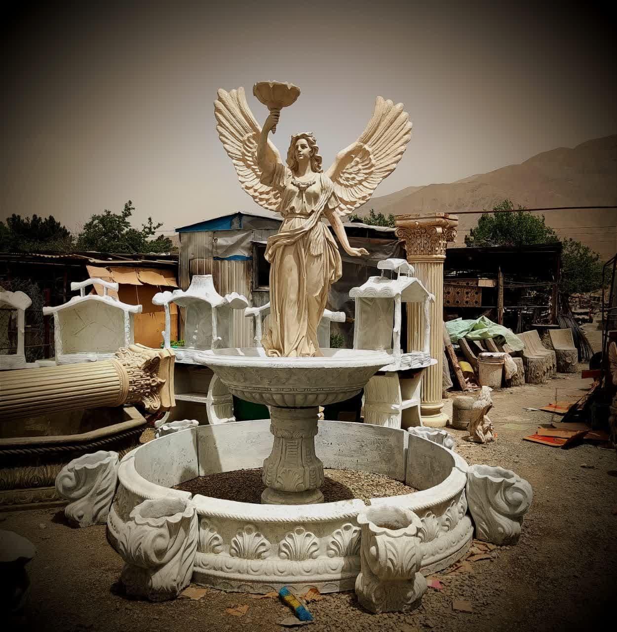 آبنما پاشوردار بتن گلاس مقاوم شیک سنگین مجلل|مصالح و تجهیزات ساختمان|تهران, شهرک دانشگاه|دیوار