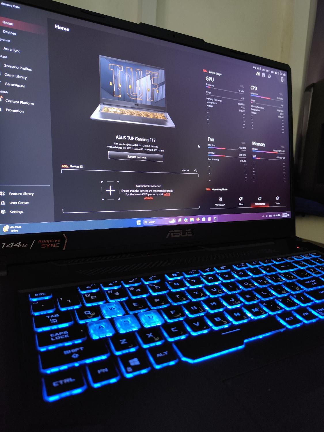 لپ‌تاپ گیمینگ ASUS TUF Gaming F17 FX706HEB|رایانه همراه|تهران, گیشا (کوی نصر)|دیوار