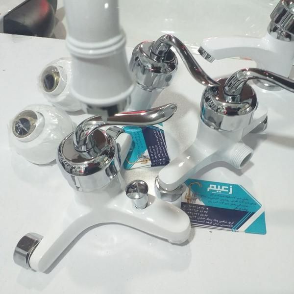 ست شیرآلات ۴عددی سفید کروم قاجاری زعیم|لوازم سرویس بهداشتی|کرج, شاهین‌ویلا|دیوار