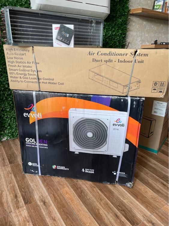 داکت اسپلیت 24 30 36 48 ایوولی اصلی|کولر گازی و فنکوئل|کرج, گوهردشت|دیوار