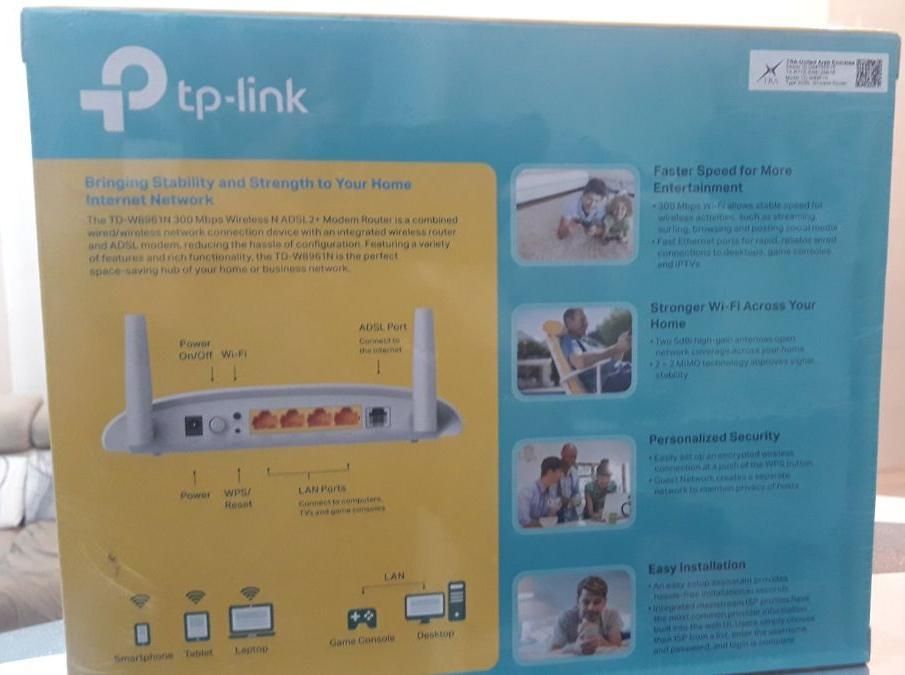 مودم وای فای تی پی لینک modem tp link 8961n|مودم و تجهیزات شبکه|لردگان, |دیوار