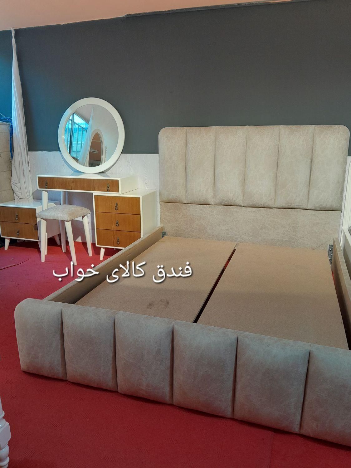 سریس تختخواب دلینا۱+تخت+دراوراینه+ صندلی+پاتختی|تخت و سرویس خواب|مشهد, فرهنگ|دیوار