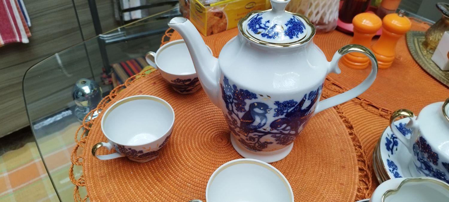 ست چای خوری قلم ابی|ظروف سرو و پذیرایی|تهران, نظام‌آباد|دیوار