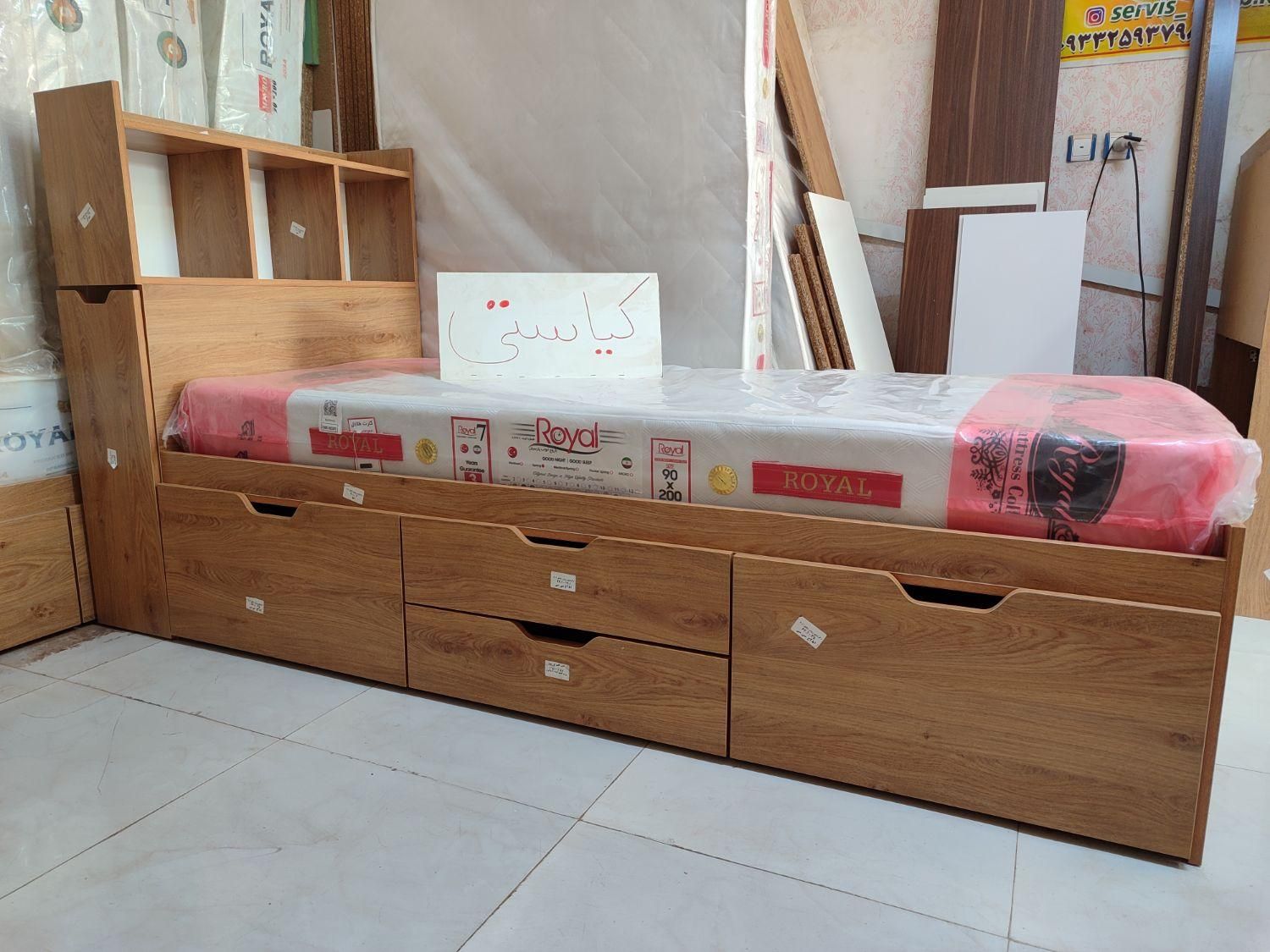 تخت یک نفره فندوق|تخت و سرویس خواب|مشهد, گلبرگ شمالی|دیوار