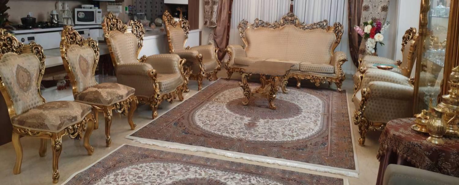 مبل استیل سلطنتی+عسلی و جلومبلی+ناهارخوری+ویترین|مبلمان خانگی و میز عسلی|تهران, صاحب الزمان|دیوار