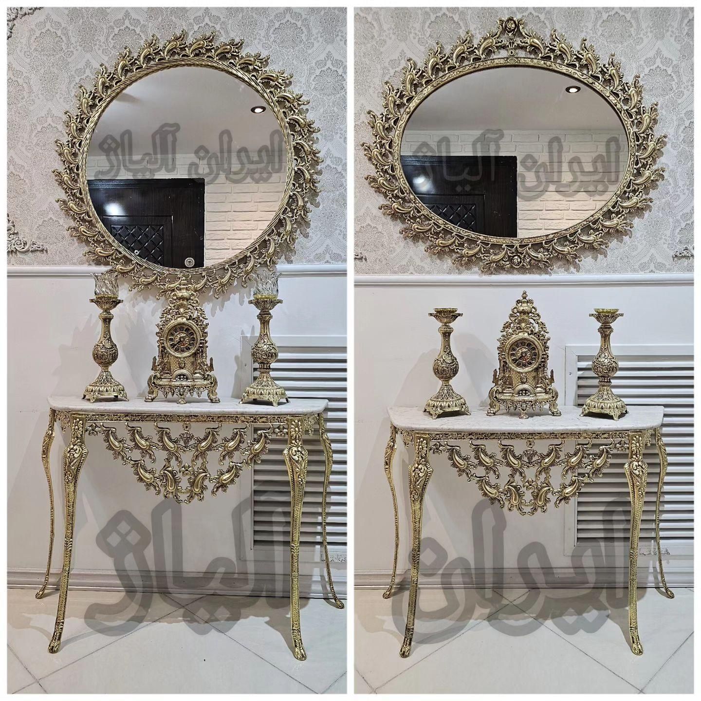 آینه شمعدان آینه کنسول کنار سالنی آینه کنارسالنی|صنایع دستی و سایر لوازم تزئینی|مشهد, طلاب|دیوار