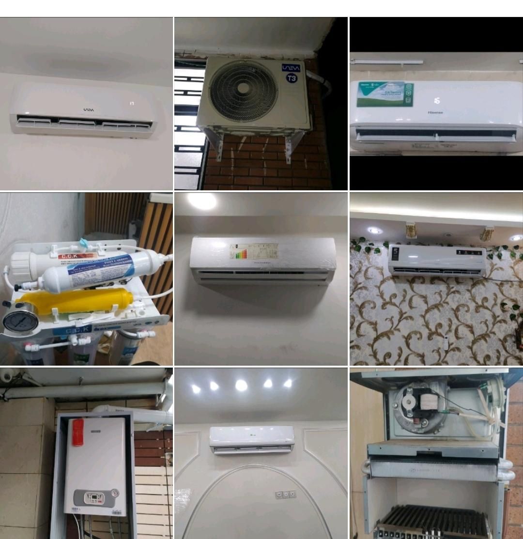 نصب کولرگازی‌ نصب پکیج‌وتعمیرات‌.لوله‌مسی‌‌توکار|خدمات پیشه و مهارت|لردگان, |دیوار