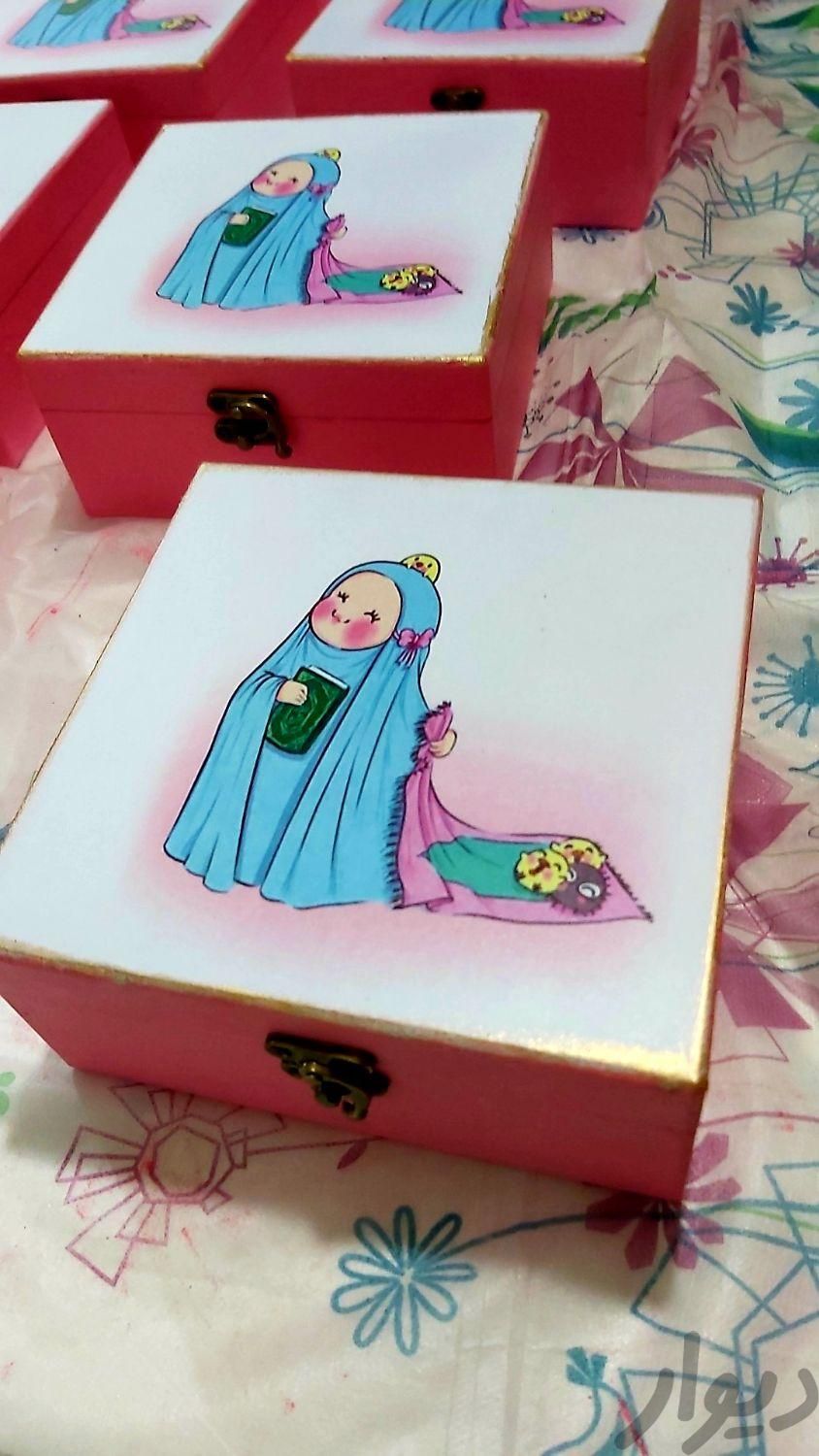 جعبه چوبی مناسب جشن تکلیف و جشن نماز دانش آموزان|صنایع دستی و سایر لوازم تزئینی|تهران, مینابی|دیوار