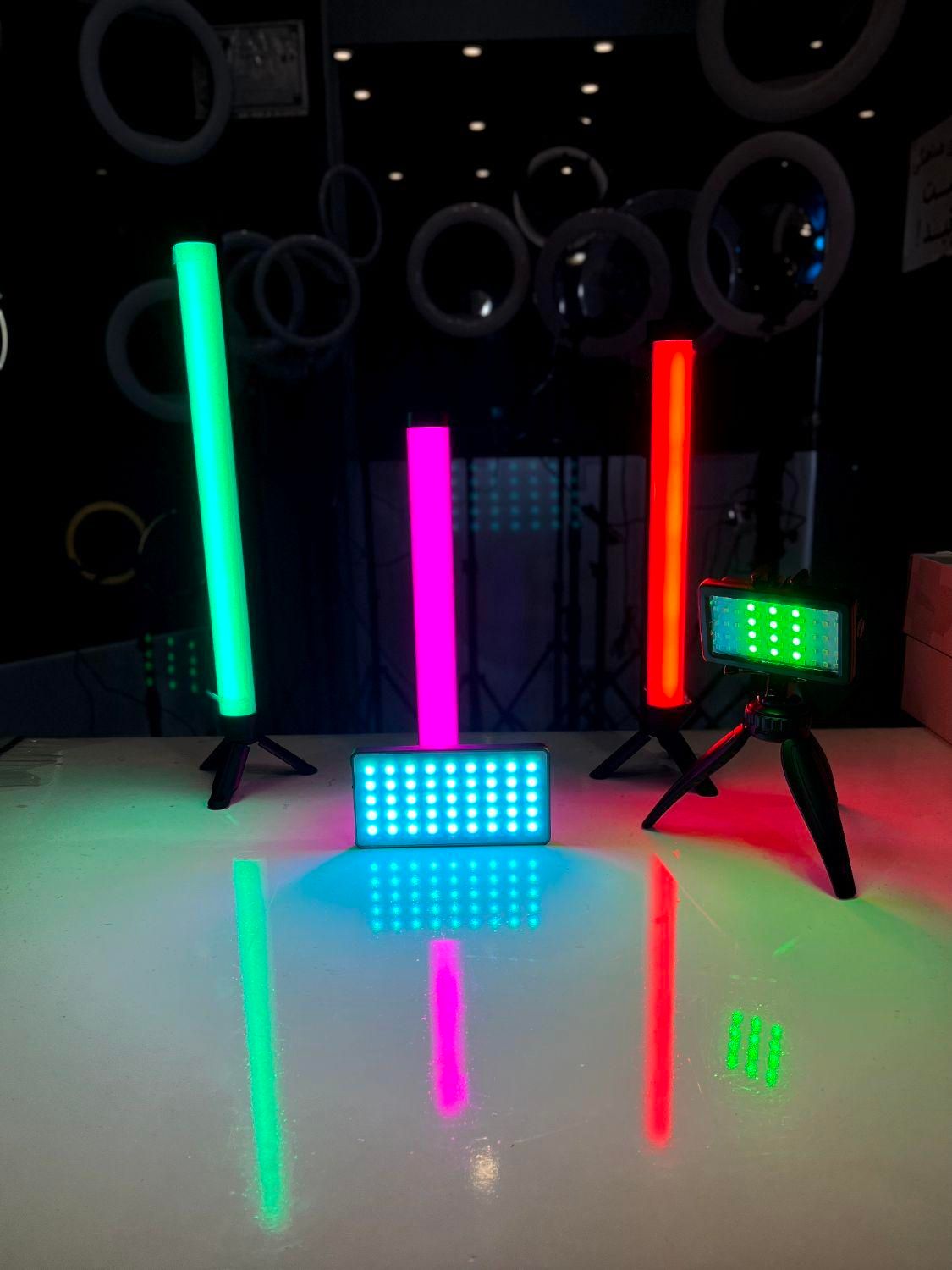 نور باتومی RGB ۳۶۰رنگ باتوم لایت رینگ لایت b320|دوربین عکاسی و فیلم‌برداری|مشهد, وکیل‌آباد|دیوار