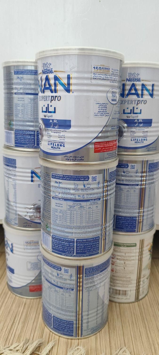 قوطی شیرخشک خالی سالم|ظروف نگهدارنده، پلاستیکی، یک‌بارمصرف|گناباد, |دیوار