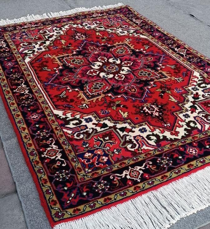 یک جفت قالیچه دستباف هریس نو/تاجری۱/۵۰ × ۲/۱۰|فرش|تهران, استاد معین|دیوار