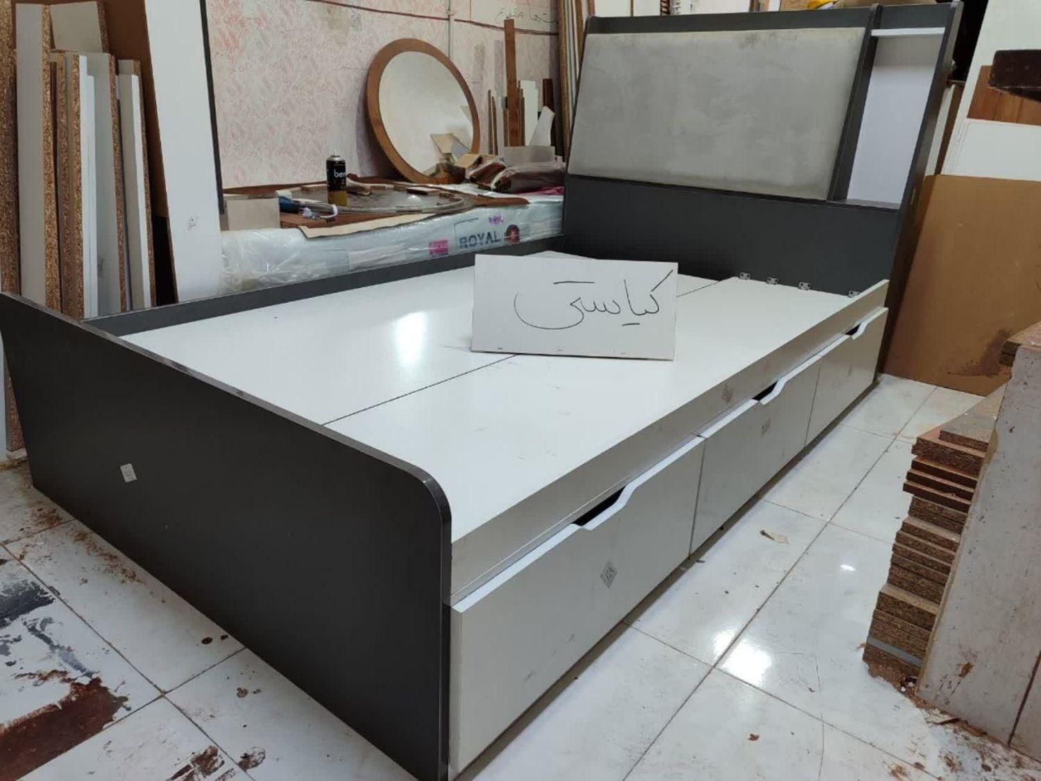 تخت یک نفره تخت  الیزابت|تخت و سرویس خواب|مشهد, گلبرگ شمالی|دیوار