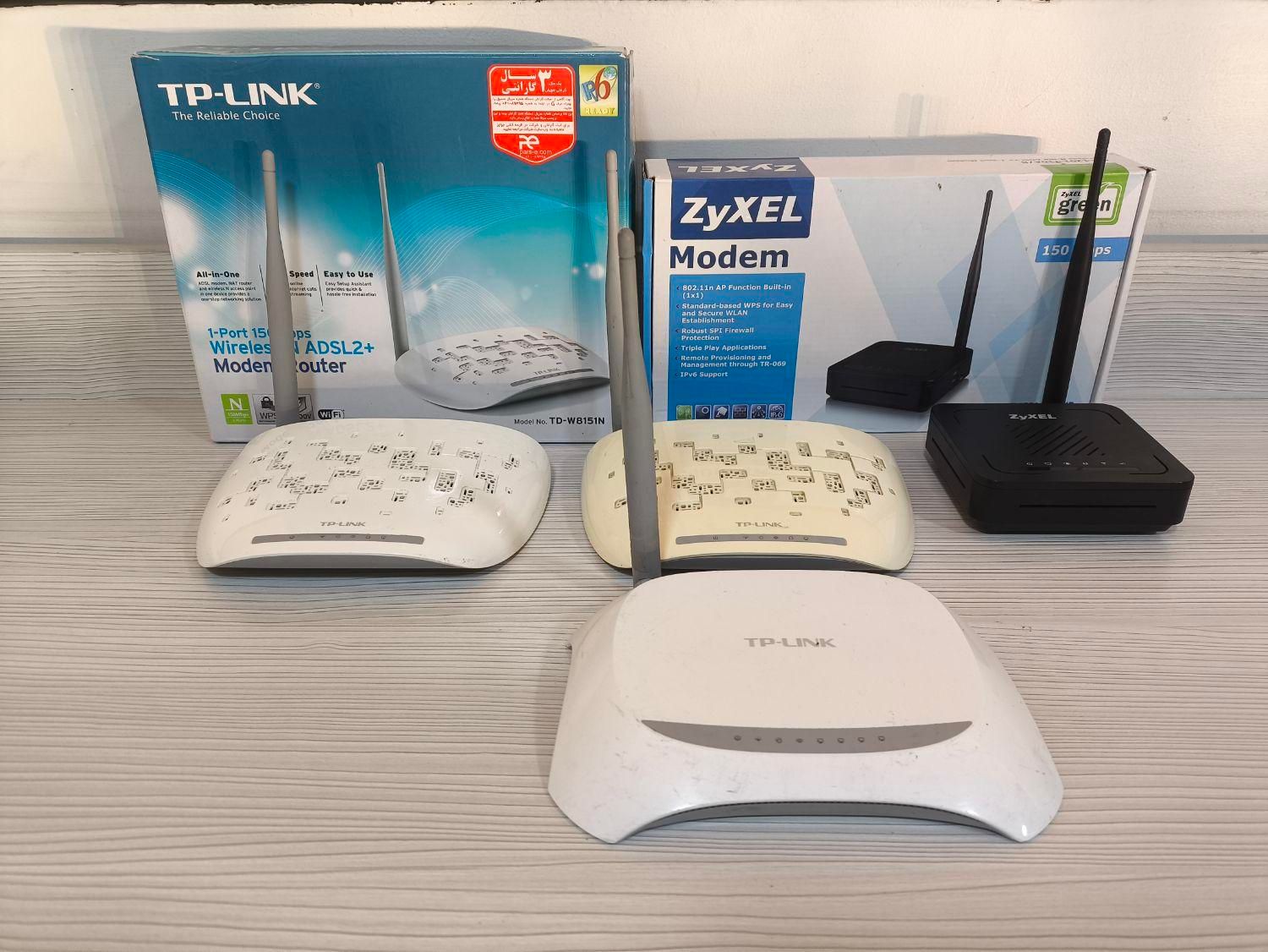 مودم ADSL استوک سالم و با یک هفته مهلت تست|مودم و تجهیزات شبکه|مشهد, طلاب|دیوار