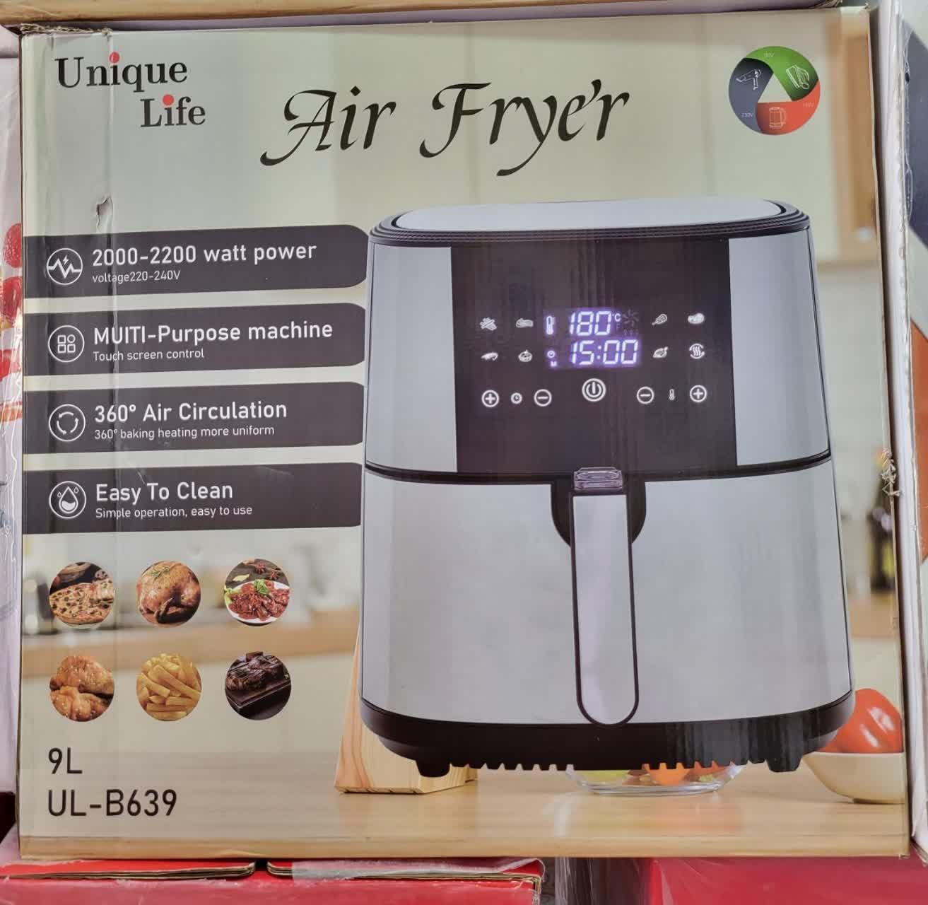 سرخکن بدون روغن 9 لیتری تمام استیل یونیک سرخ کن|اجاق گاز و لوازم برقی پخت‌وپز|یزد, |دیوار