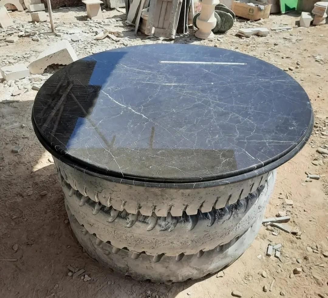 میز گرد سنگی|صنایع دستی و سایر لوازم تزئینی|ری, ولی آباد|دیوار