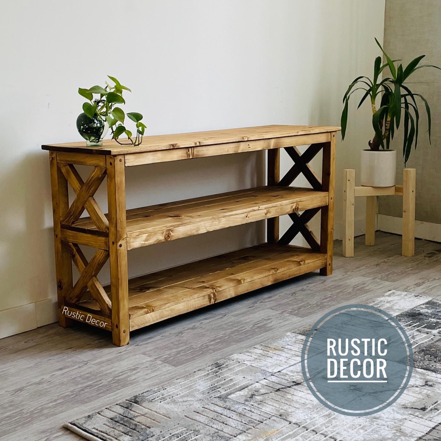 میز تلویزیون چوبی روستیک دکور|میز تلویزیون|تهران, یافت آباد جنوبی|دیوار