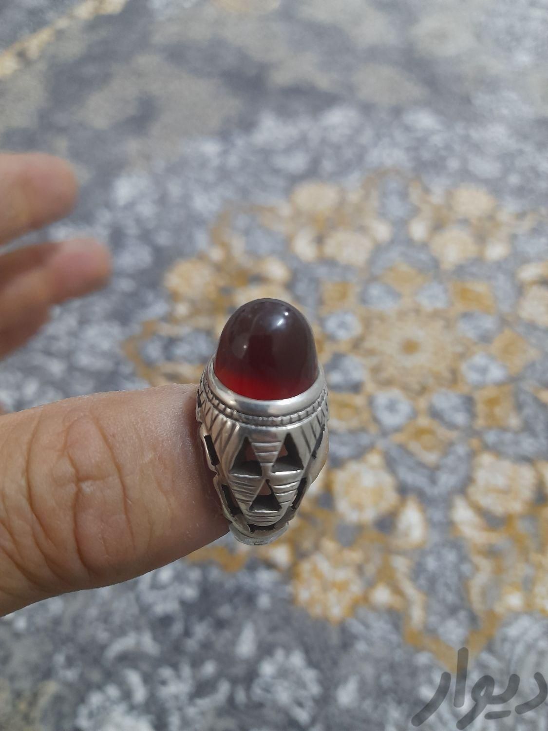 انگشتر عقیق یمنی کهنه رکاب فابریک ممی|جواهرات|تهران, فیروزآبادی|دیوار