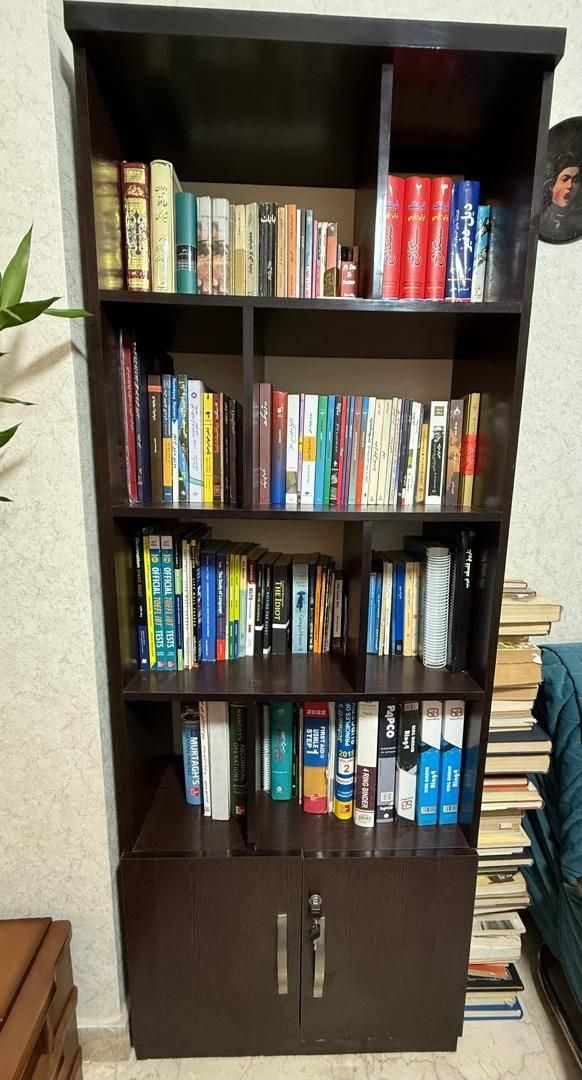 کتابخانه|کتابخانه، شلف، قفسه‌های دیواری|تهران, باغ فیض|دیوار