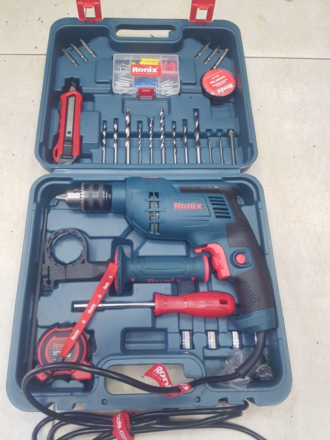 دریل چکشی رونیکس با لوازمrs0008حرفه ای|ماشین‌آلات صنعتی|کرمانشاه, |دیوار