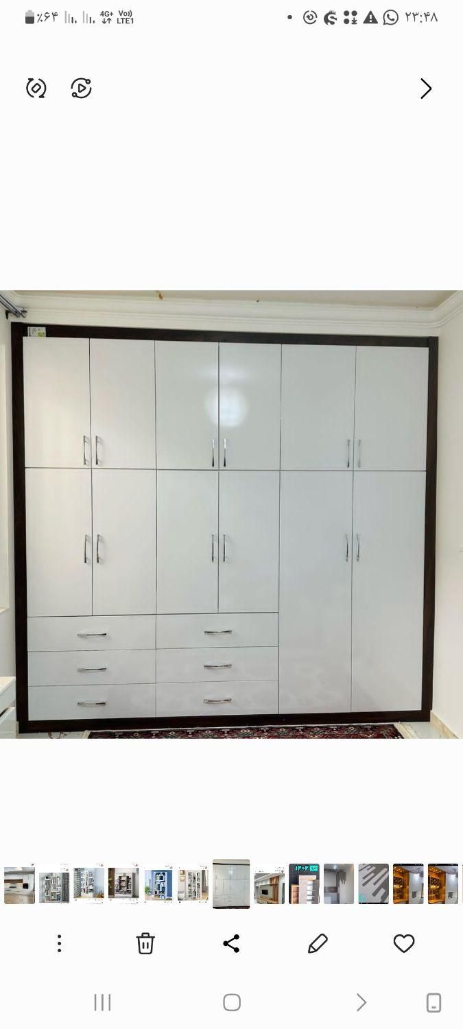 ساخت انواع کمد دیواری|جاکفشی، کمد، دراور|کرمان, |دیوار