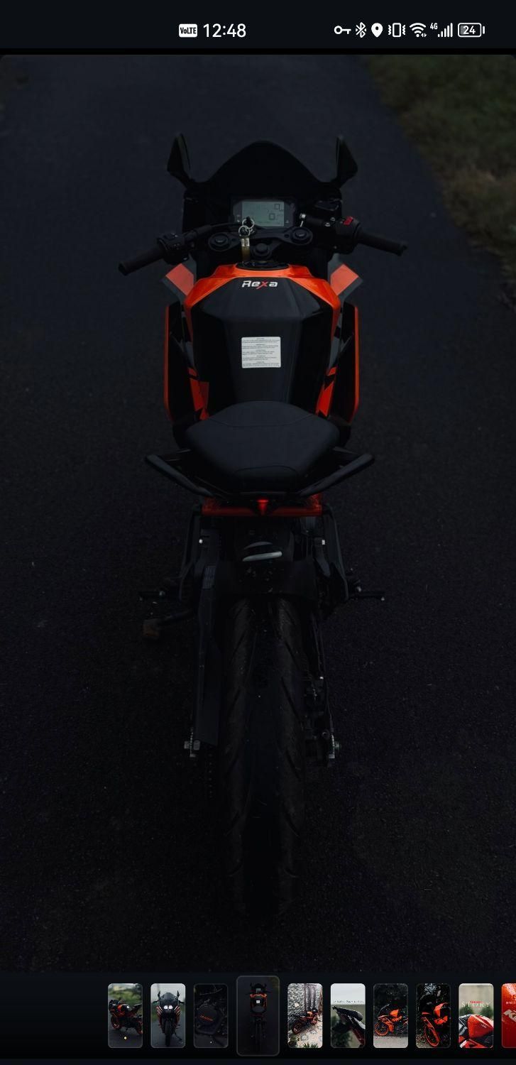 موتور KTM RC200 مدل 1402 نارنجی کارکرد 6000|موتورسیکلت|تهران, نیروی هوایی (پیروزی)|دیوار