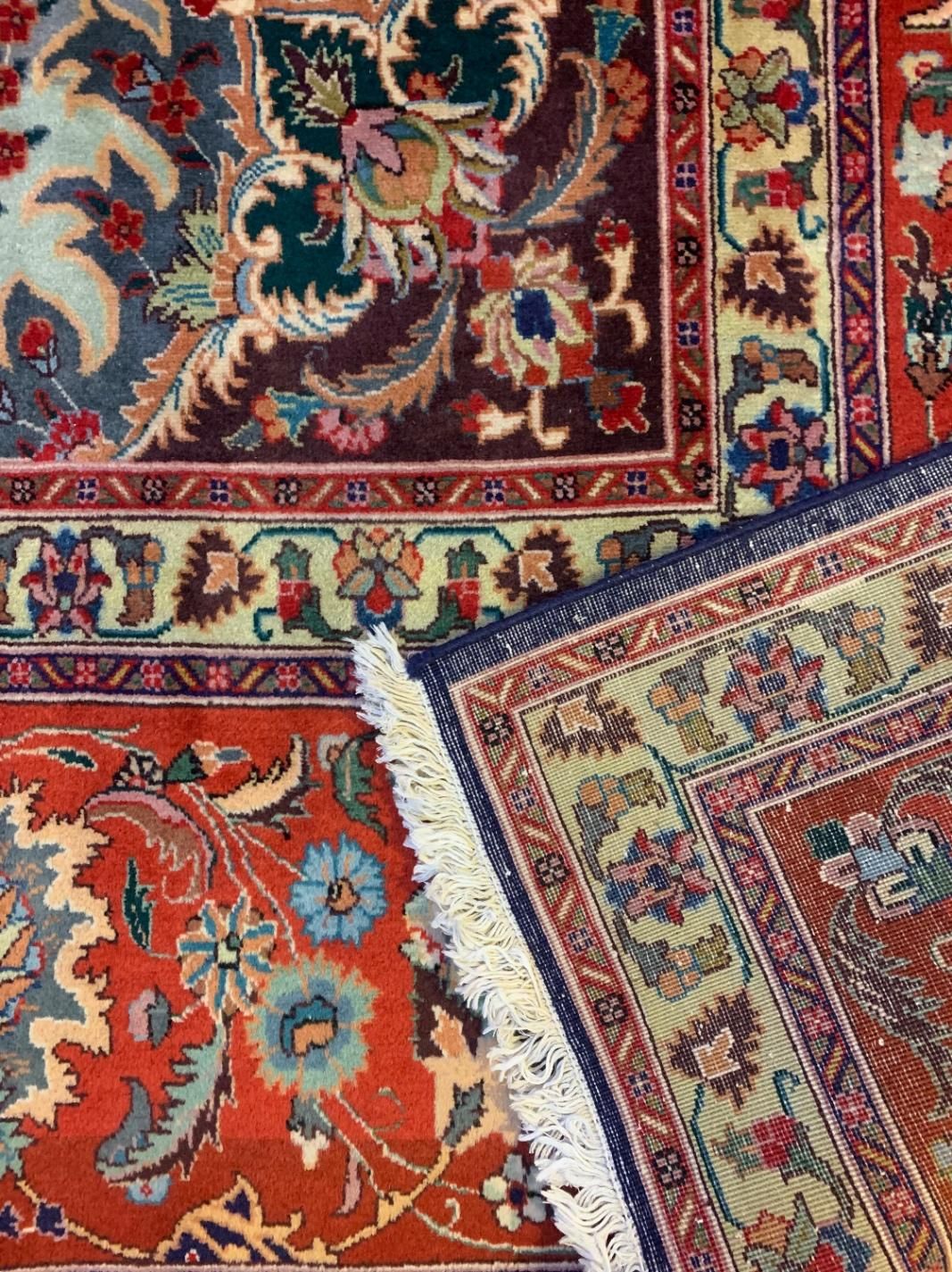 فرش دستبافت تبریز ۱۲ متری ۴۰ رج (رنگ گیاهی)|فرش|تهران, گاندی|دیوار