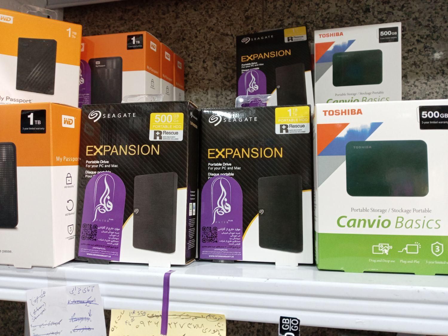 هارد اکسترنال Seagate expansion black 500gb|قطعات و لوازم جانبی رایانه|کرج, گلشهر|دیوار