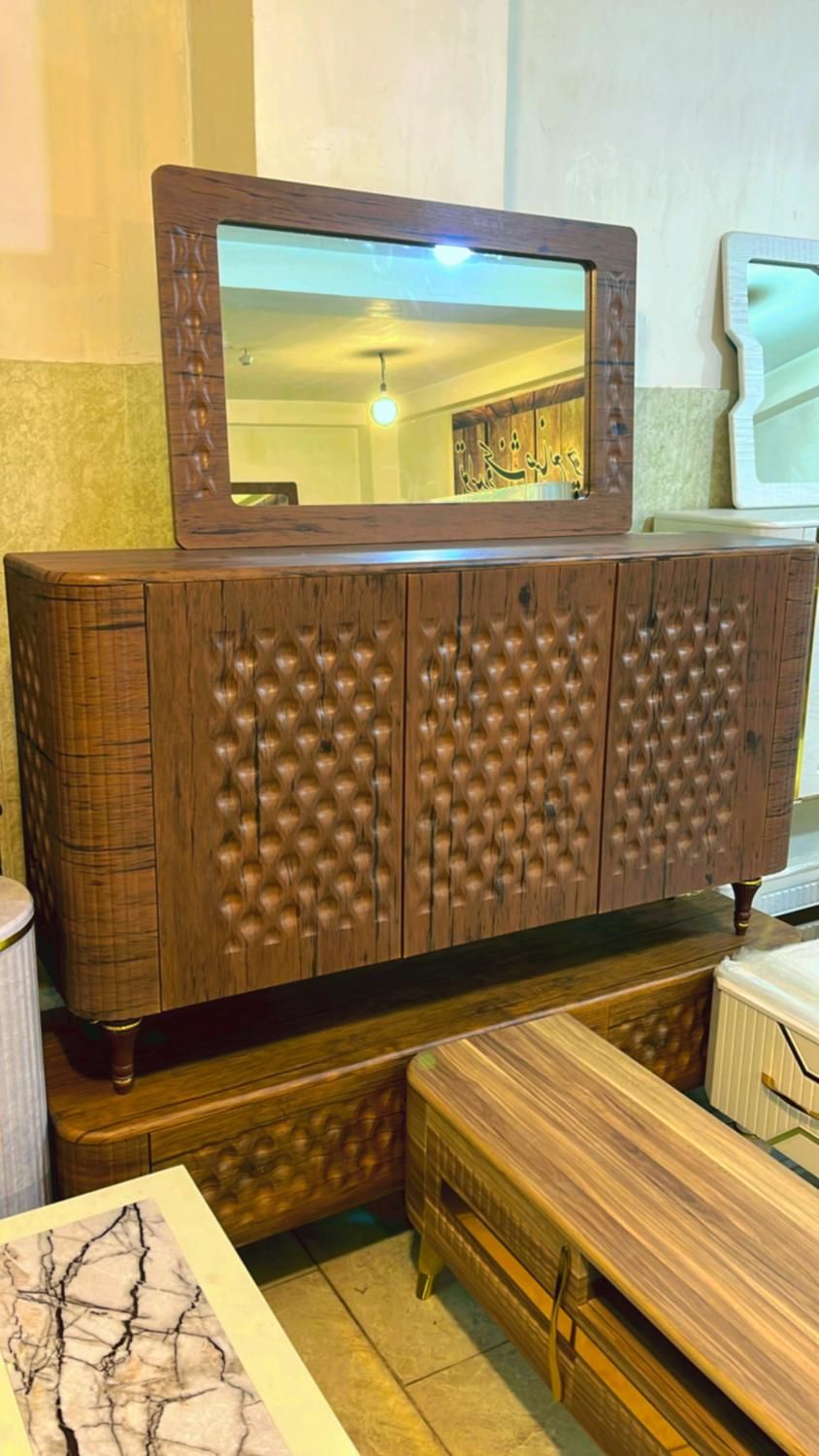 اینه کنسول اینه و کنسول میز تلویزیون جلومبلی پارلا|بوفه، ویترین، کنسول|تبریز, |دیوار