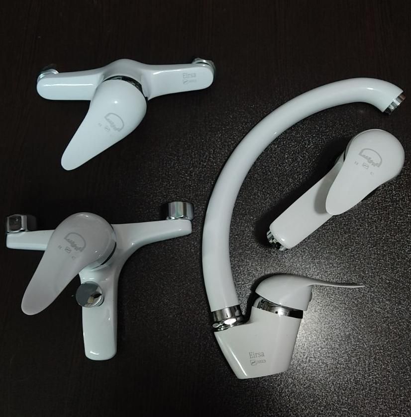 شیرآلات سفید کروم مدل آترین 5سال گارانتی|مصالح و تجهیزات ساختمان|قزوین, |دیوار