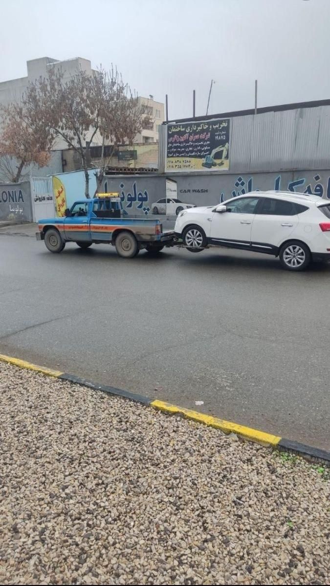 امداد خودرو یدک کش چرثقیل چرخگیر شبانه روزی|خدمات حمل و نقل|کرمانشاه, |دیوار