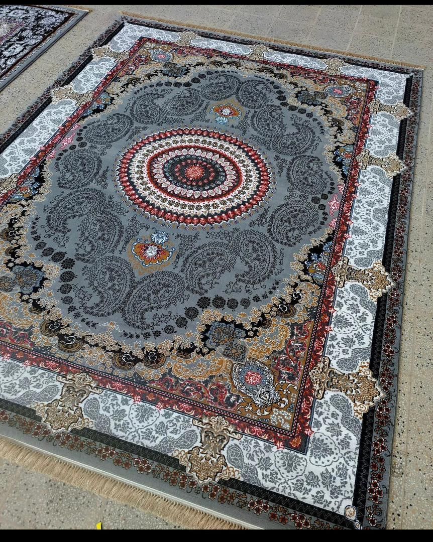 فرش الماس نقره ای بدون ترنج|فرش|کرمان, |دیوار