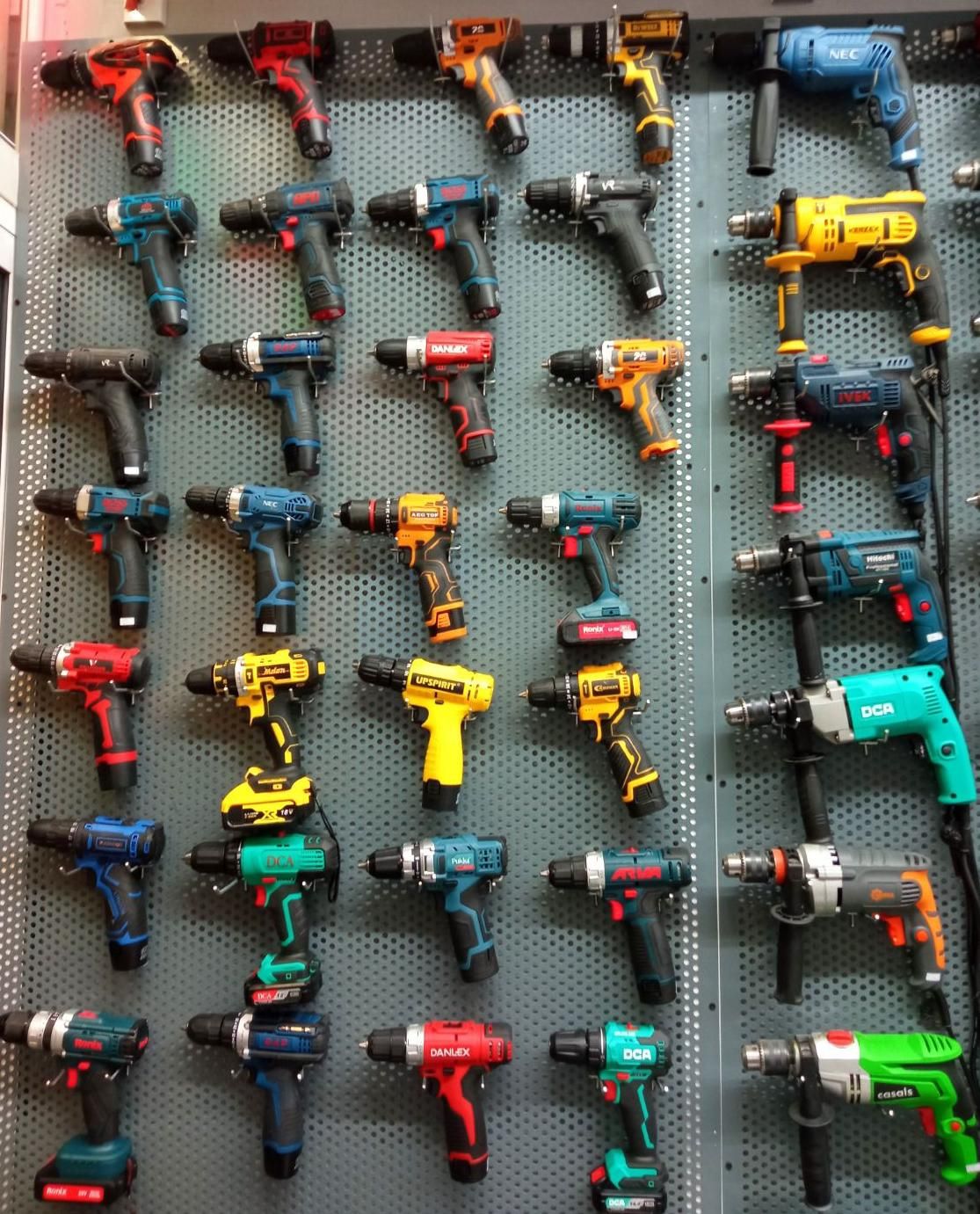 دریل شارژی چکشی گیربکسی دلربرقی پیچگوشتی پیچبند|ماشین‌آلات صنعتی|مشهد, هنرور|دیوار