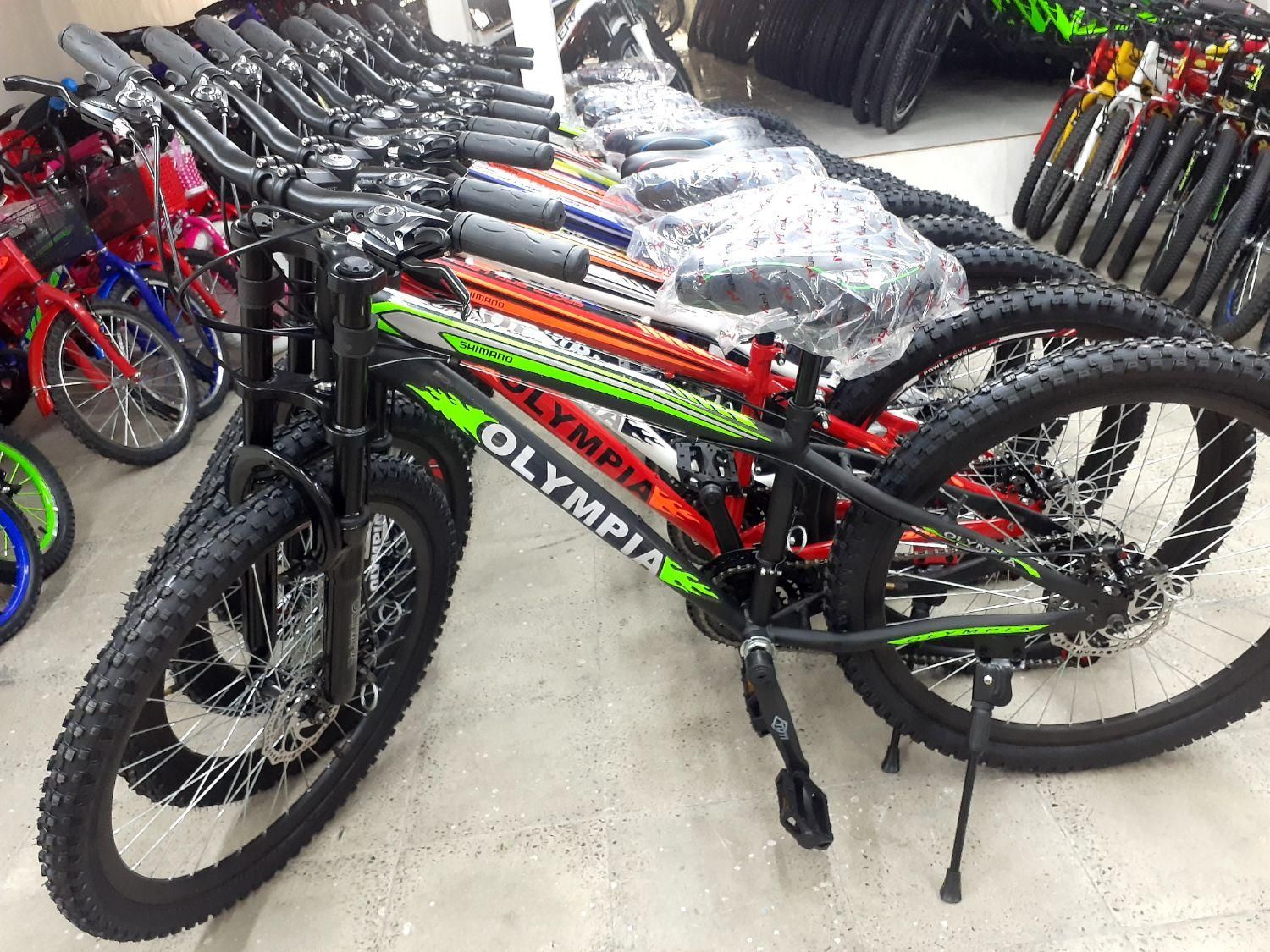 دوچرخه ۲۶ دنده ای آفرود المپیا|دوچرخه، اسکیت، اسکوتر|کرج, شاهینویلا|دیوار